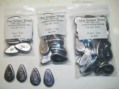 2 Oz No Roll Slip Sinkers  - Quantity Of 7/12/25/50/100/250 - FREE SHIPPING • $15.99