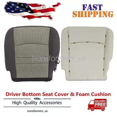 Driver Bottom Seat Cover & Foam Cushion For 2009-2012 Dodge Ram 1500 2500 ST SLT • $52.09
