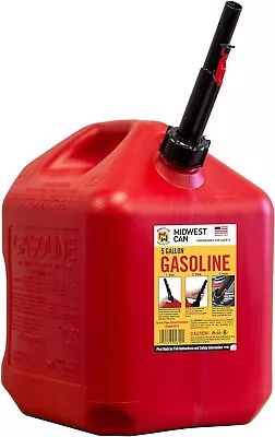 Midwest Model 5600 - 5 Gallon Spill Proof Gas Can • $26.55