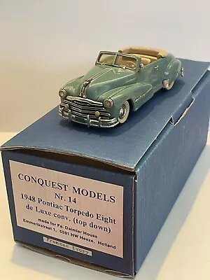 Conquest Models 1/43 Scale 1948 Pontiac Torpedo Eight Convertible  • $36