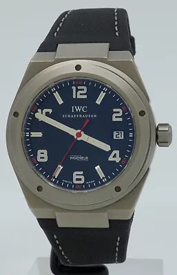 IWC Ref IW322703 Titanium Automatic 42mm Black Dial AMG Ingenieur On Strap • $5600