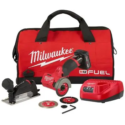 Milwaukee 2522-21XC M12 FUEL 12V 3-Inch 4.0Ah Cordless Cut Off Tool Kit • $229