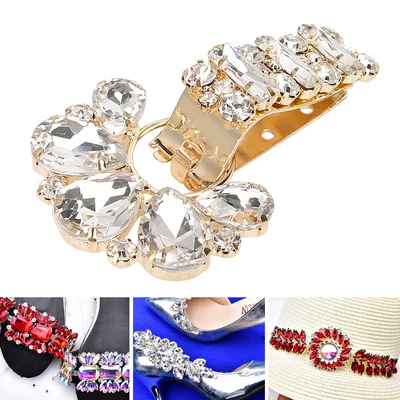 £4.39 • Buy (White Water Droplets)Rhinestone Crystal Buckle Decoration Rhinestone Crystal