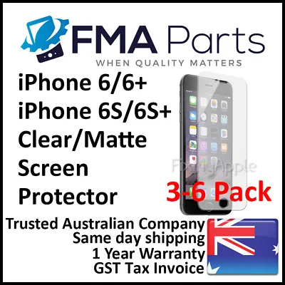 IPhone 6 6S PLUS Crystal Clear Matte Anti Glare Screen Protector Film Guard 3PK • $5.45