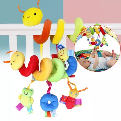 Baby Activity Spiral Hanging Toy Pushchair Pram Stroller Bedding Car Seat Cot • £5.59