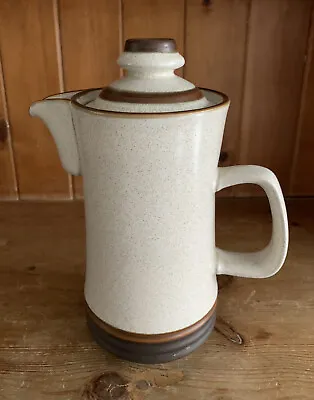 Vintage Denby Coffee Pot Stoneware “Potters Wheel” Rustic 70s Retro • £15.99