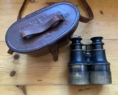 Vintage Binoculars  Dixey London - Military WW1 Leather Case With Arrow  Mark • £9.99