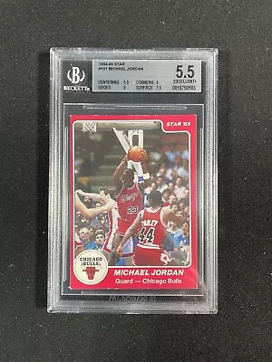 1984-85 Star #101 Michael Jordan Rookie RC BGS 5.5 BULLS HOF Fresh New Grade • $10799.99