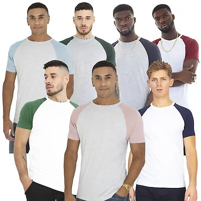 Mens Brave Soul Crew Neck Cotton Rich Casual Tee T-Shirt Baptiste • £8.99