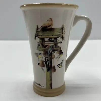 Marjolein Bastin Birdhouse & Birds Tall Tea Coffee Mug Hallmark • $3.57