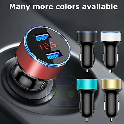 12V Dual 3.1A USB Car Charger 2 Port Adapter LED Cigarette Socket Fast Charging • $5.95