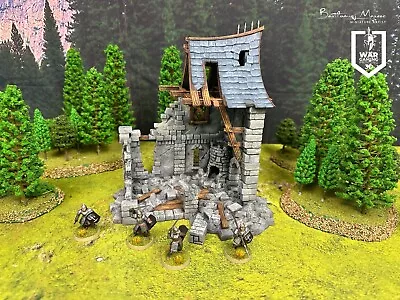 Compatible With Lord Of The Rings Terrain Scenery House Ruins Tabletop Game • £17.99