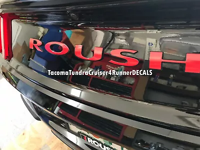 FITS ROUSH Mustang Ford Rear Emblem Overlay Decal 15 16 17 18 19 20 21 22 23 • $25