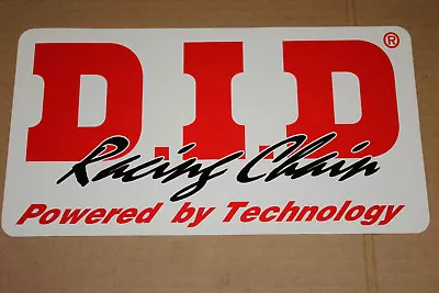 D.I.D Racing Chain Sticker MX Motorcycle Dirt Bike Red White Black 10.5  X 6  • $5