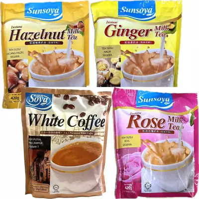 1 PACK - Sun Soya Malaysia Instant Milk Tea Coffee Mix Variety - Choose Flavor • $20.99