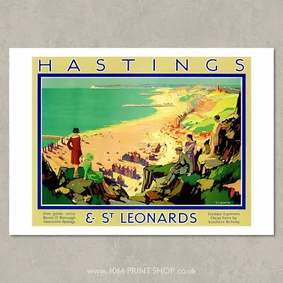 £3.50 • Buy SR Hastings & St Leonards Poster #2 - Railway Posters, Retro Vintage Travel P...
