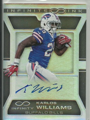 $4.99 • Buy 2016 Infinity Infinite Ink Karlos Williams Rookie Auto Autograph $RARE$ BILLS