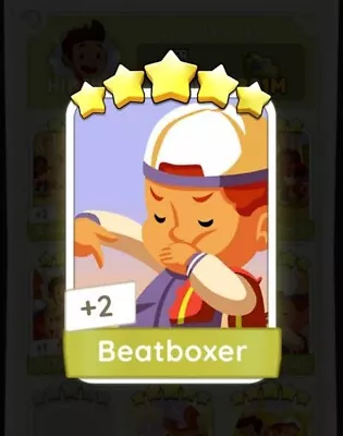 Monopoly Go -  5 Star Sticker🌟🌟🌟🌟🌟 Beatboxer • $5.79