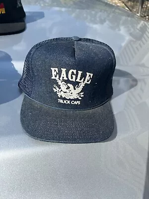 Vintage EAGLE TRUCK CAPS DENIM /MESH SNAPBACK TRUCKER HAT • $15