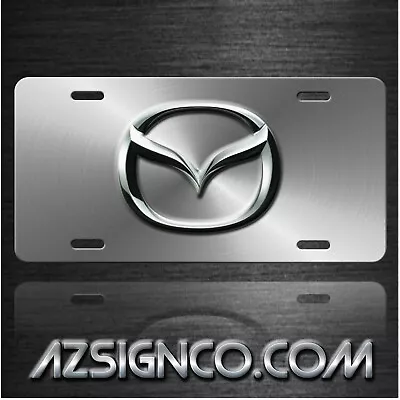 MAZDA Inspired Art On Simulated Stainless Steel Aluminum License Plate Tag • $19.71