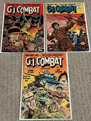 G. I. Combat Golden Age War Comic Books #19 23 25 Quality Comics Group Pre Code • $28