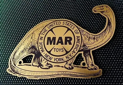 Custom Marx Prehistoric Dinosaur Playset Logo Display Placard Brontosaurus • $29.99