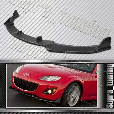 GV-Style For 2009-2013 Mazda Miata MX-5 Matt Black Front Bumper Body Spoiler Lip • $59.99