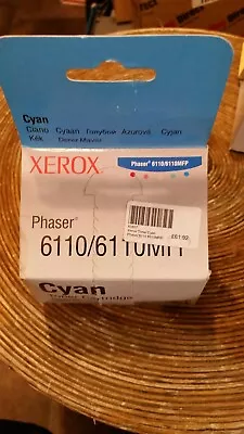 Genuine Xerox Phaser 6110 / 6110MFP Cyan Toner Cartridge - Boxed • £14