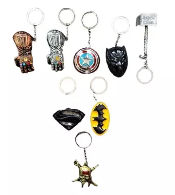 MARVEL AVENGERS DC SUPER HEROES SUPERMAN BATMAN Keyring Keychain Cool Party Gift • £4.10