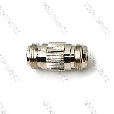 N Type Female To Female Jack Adapter Connector Straight Brass Nickel • $2.30