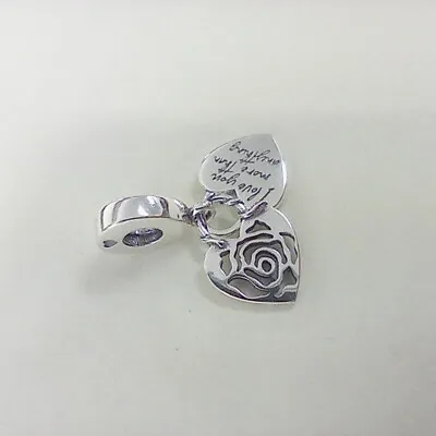 Pandora Charm Dangle Padlock Rose Heart  • £22