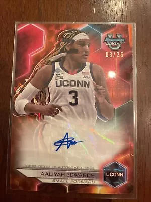 Aaliyah Edwards Orange Auto #03/25 Bowman University Best Basketball Jersey#! • $10.50