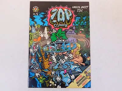 ZAP COMIX #5 VF 8.0 Underground Comic Robert Crumb Rick Griffin Moscoso Spain • $20