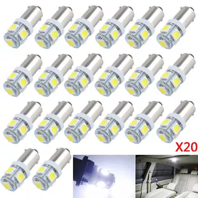 US 20Pcs 12V White T11 1895 LED BA9S 5050 5SMD Car Wedge Side Light Lamp Bulbs • $14.99