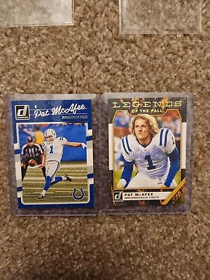 Panini Pat Mcafee Lot Of 2 - 2016 Donruss And 2019 Donruss Legends Of The Fall • $67.43