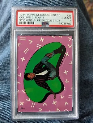 1984 Topps Michael Jackson Stickers Michael Jackson #21 PSA 8 • $7.99