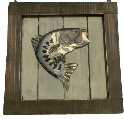 6x6 Hammered Metal Fish Wall Decor • $8