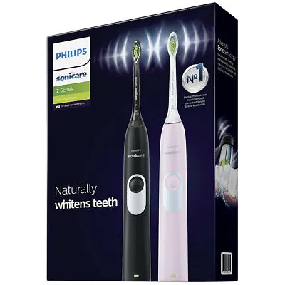 $159.88 • Buy 2x Philips Sonicare 2 Series Whitening Rechargeable Electric Power Toothbrush 