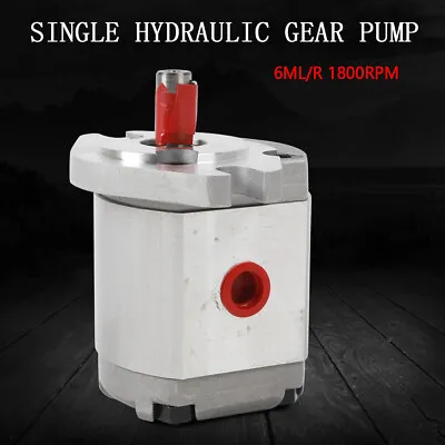 Mini Hydraulic Gear Pump High Pressure Gear Pump 21MPa 3200rpm Flat Key Shaft US • $46.55