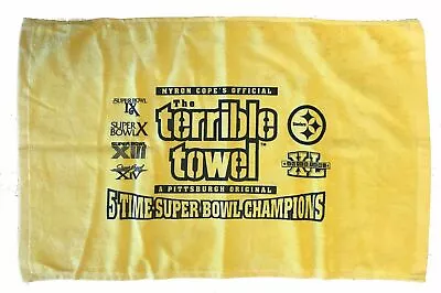 Myron Cope's Official Pittsburgh Steelers 5-Time Super Bowl Champ Terrible Towel • $14.95