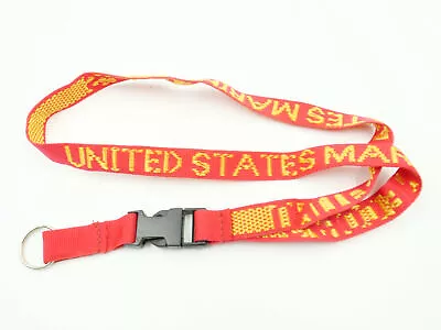 U.S. Marine Corps USA Military Woven Detachable Lanyard Key Chain • $8.99