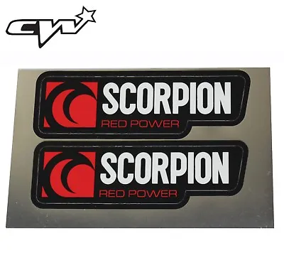 £9.99 • Buy Scorpion Exhaust Sticker Genuine Universal Set Of Two, Pit Bike CRF70 CRF110 CW 