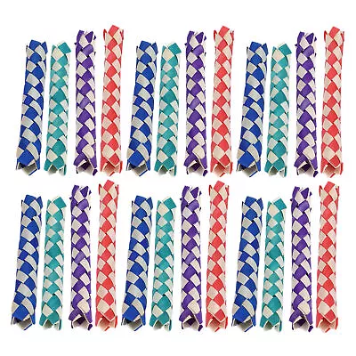 £6.07 • Buy 24Pcs Bamboo Finger Traps Classic Chinese Finger Traps Birds Foraging