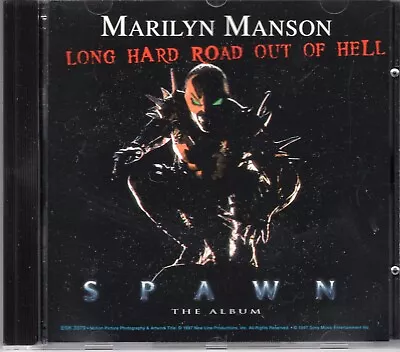 MARILYN MANSON (LONG HARD ROAD OUT OF HELL) 1997 Rock 2 Song CD Single - SPAWN • $9.99