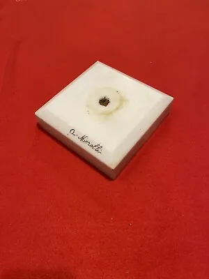 Vintage White Marble Base Candelabra Lamps Parts- 6 5/8” Sq    2”thick   8+ Lbs • $74.95