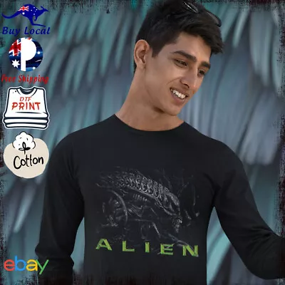 Alien Long Sleeve T Shirt XS - 5XL Retro Movie TV Pop Culture Xenomorph Tee • $54.50