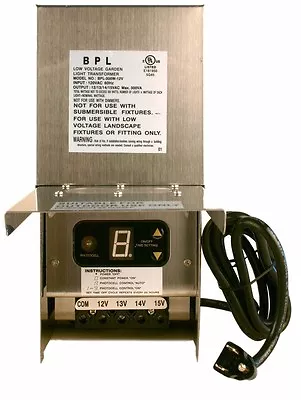 300 Watt Stainless Steel Low Voltage Landscape Transformer 12-15 Volt Multi-Tap • $159