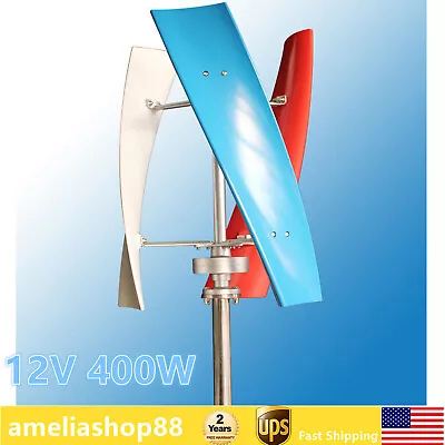 Helix Vertical Wind Turbine Wind Generator 12V 400W Windmill+Controller Maglev • $209