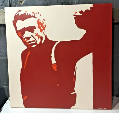 Steve McQueen Painting On Stretched Canvas By Artist Nikolai  • $99.99