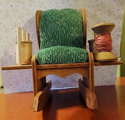 Vintage Rocking Chair Pincushion & Thread Storage Sewing 1050s • $14